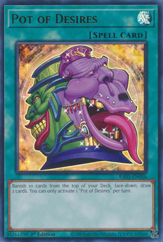Pot of Desires [RA01-EN056] Ultra Rare | Odin's Place