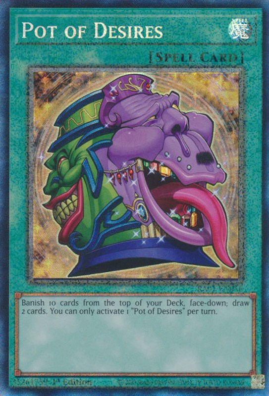 Pot of Desires [RA01-EN056] Prismatic Collector's Rare | Odin's Place