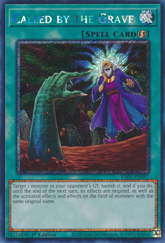 Called by the Grave [RA01-EN057] Platinum Secret Rare | Odin's Place