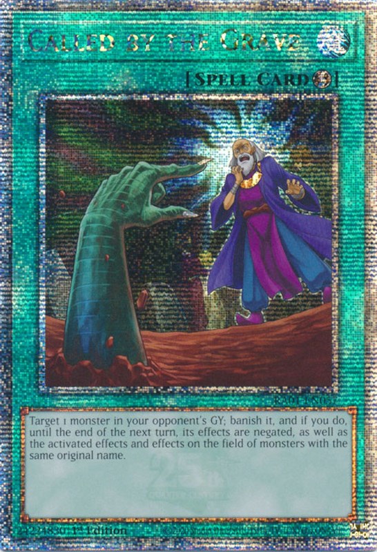 Called by the Grave [RA01-EN057] Quarter Century Secret Rare | Odin's Place
