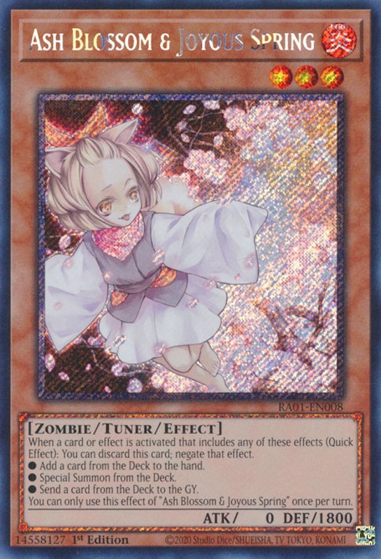 Ash Blossom & Joyous Spring [RA01-EN008] Platinum Secret Rare | Odin's Place