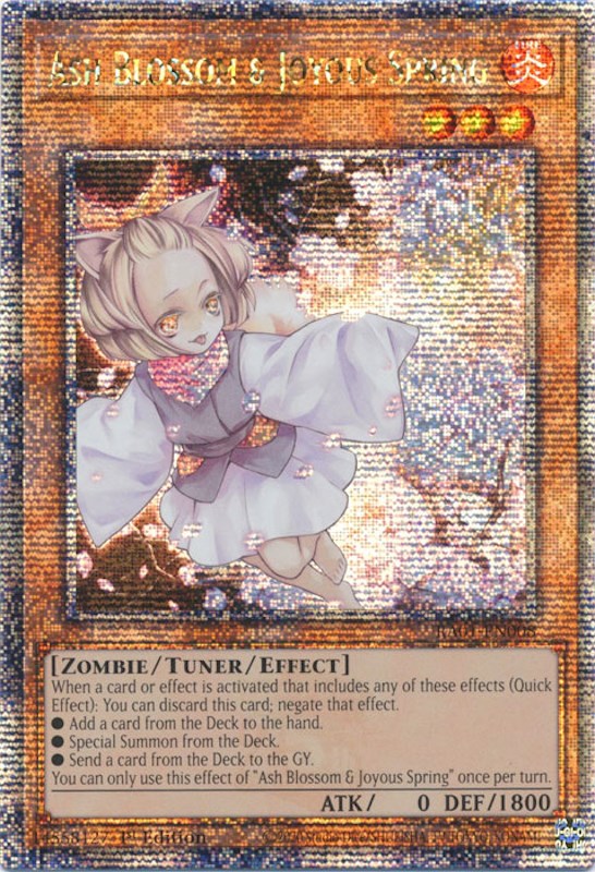 Ash Blossom & Joyous Spring [RA01-EN008] Quarter Century Secret Rare | Odin's Place
