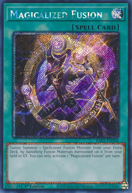 Magicalized Fusion [RA01-EN058] Platinum Secret Rare | Odin's Place