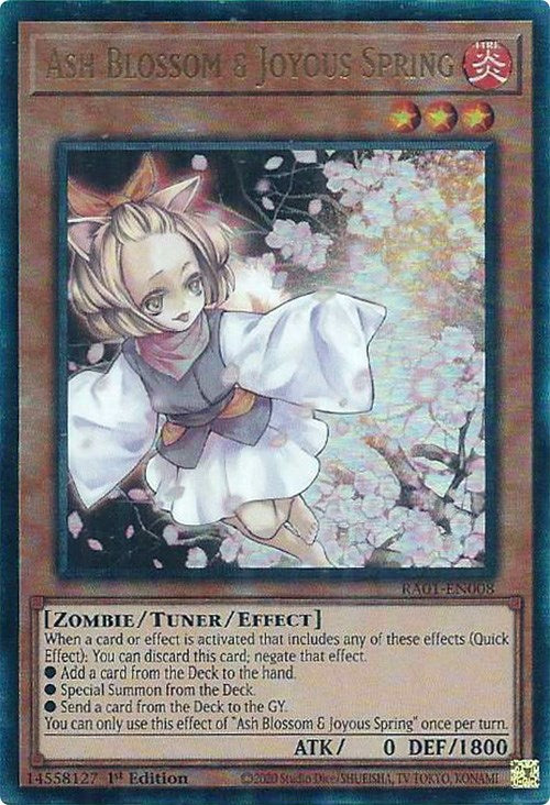 Ash Blossom & Joyous Spring [RA01-EN008] Prismatic Ultimate Rare | Odin's Place