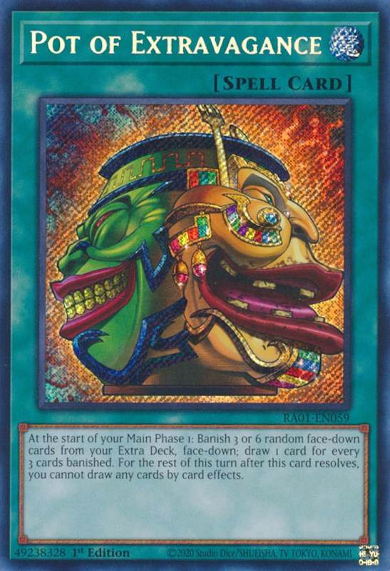 Pot of Extravagance [RA01-EN059] Secret Rare | Odin's Place