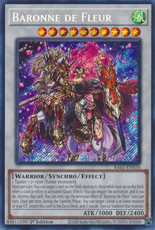 Baronne de Fleur [RA01-EN034] Secret Rare | Odin's Place