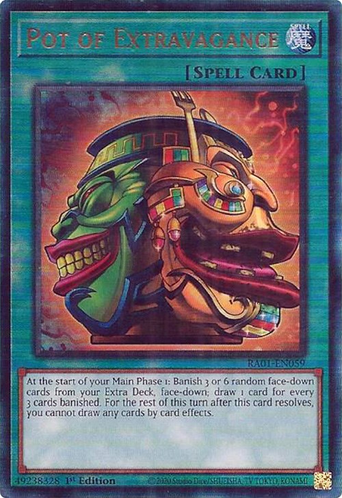 Pot of Extravagance [RA01-EN059] Prismatic Ultimate Rare | Odin's Place