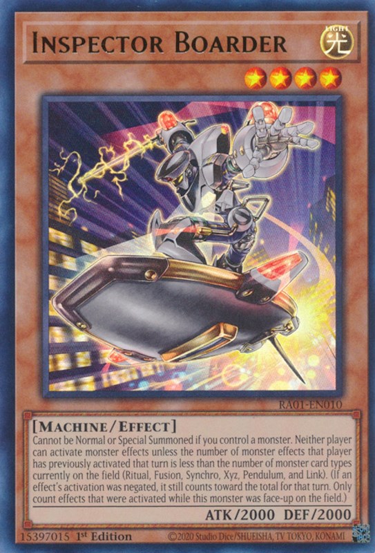 Inspector Boarder [RA01-EN010] Ultra Rare | Odin's Place