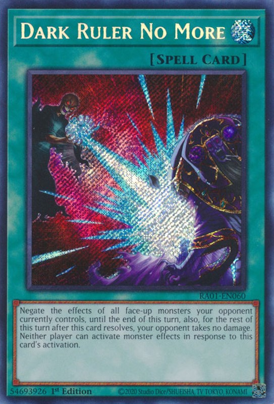 Dark Ruler No More [RA01-EN060] Secret Rare | Odin's Place