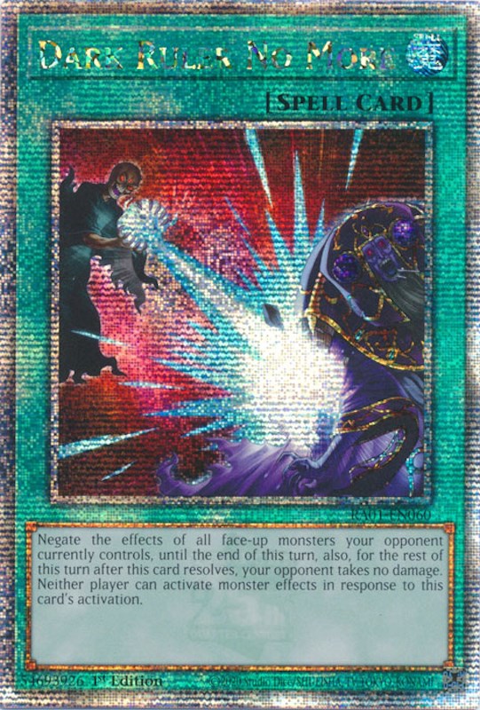 Dark Ruler No More [RA01-EN060] Quarter Century Secret Rare | Odin's Place