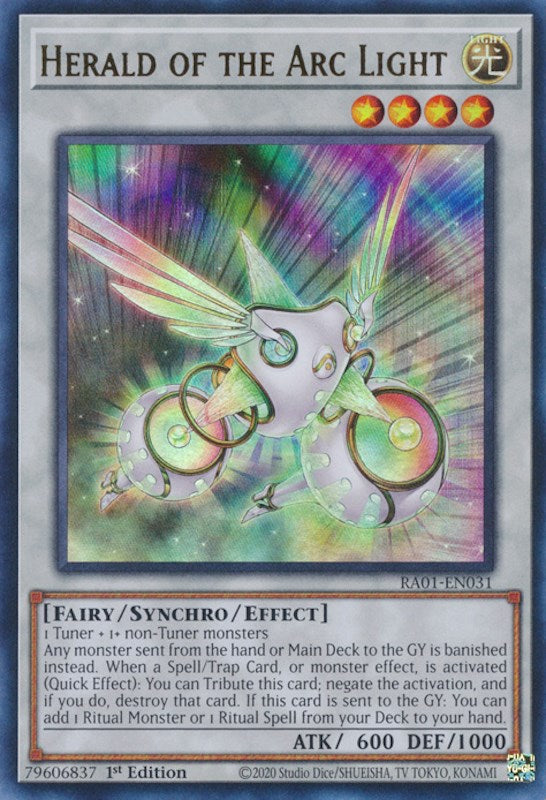 Herald of the Arc Light [RA01-EN031] Ultra Rare | Odin's Place