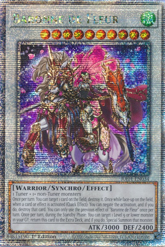 Baronne de Fleur [RA01-EN034] Quarter Century Secret Rare | Odin's Place