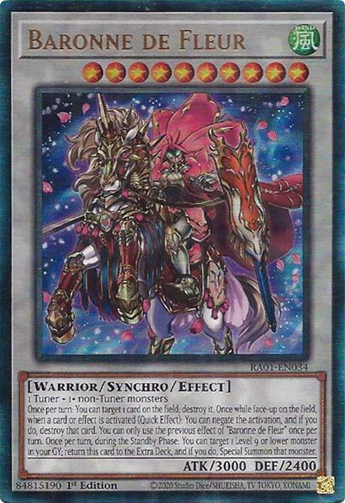 Baronne de Fleur [RA01-EN034] Prismatic Ultimate Rare | Odin's Place