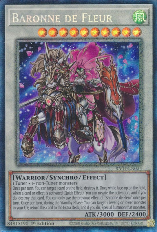 Baronne de Fleur [RA01-EN034] Prismatic Collector's Rare | Odin's Place