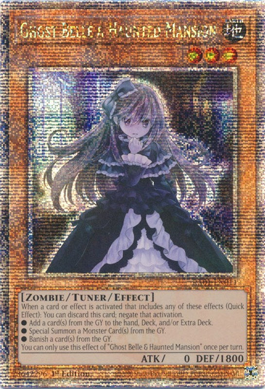 Ghost Belle & Haunted Mansion [RA01-EN011] Quarter Century Secret Rare | Odin's Place