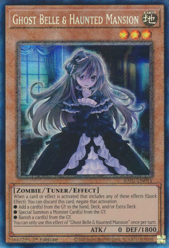 Ghost Belle & Haunted Mansion [RA01-EN011] Prismatic Collector's Rare | Odin's Place