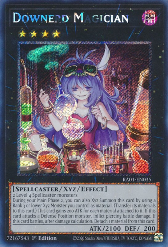 Downerd Magician [RA01-EN035] Platinum Secret Rare | Odin's Place