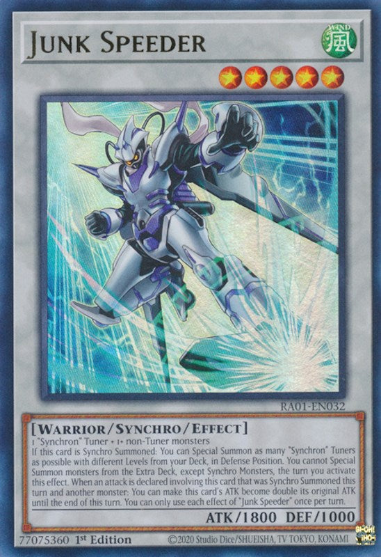 Junk Speeder [RA01-EN032] Ultra Rare | Odin's Place