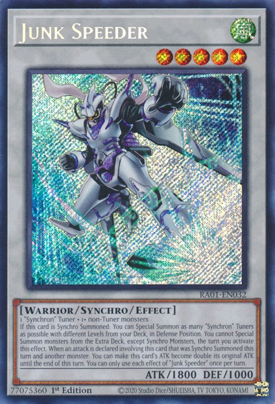 Junk Speeder [RA01-EN032] Secret Rare | Odin's Place