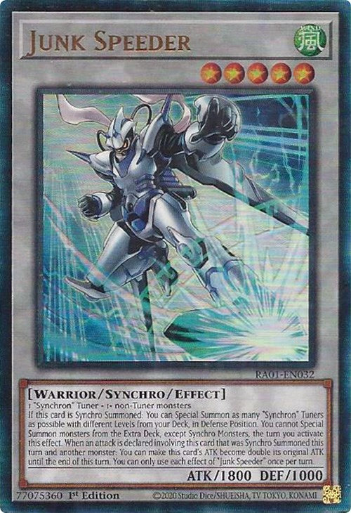 Junk Speeder [RA01-EN032] Prismatic Ultimate Rare | Odin's Place