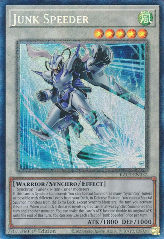 Junk Speeder [RA01-EN032] Prismatic Collector's Rare | Odin's Place