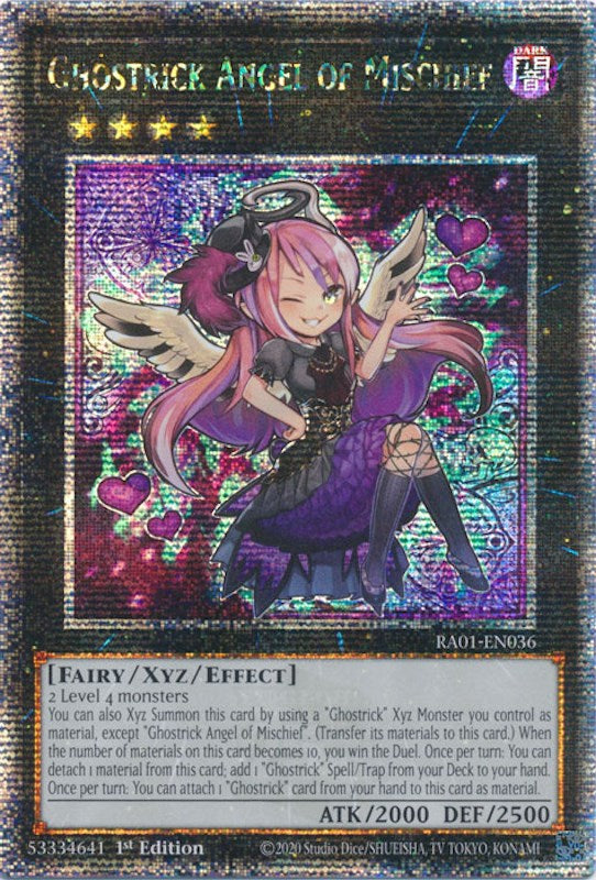Ghostrick Angel of Mischief [RA01-EN036] Quarter Century Secret Rare | Odin's Place