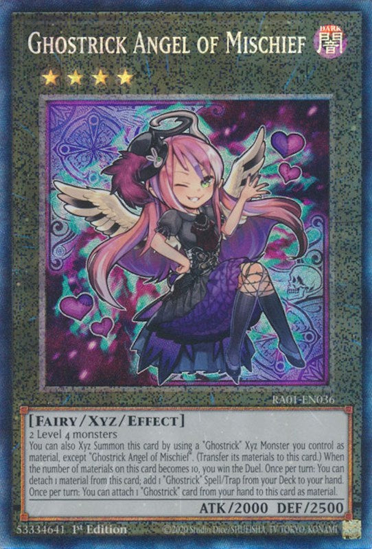 Ghostrick Angel of Mischief [RA01-EN036] Prismatic Collector's Rare | Odin's Place