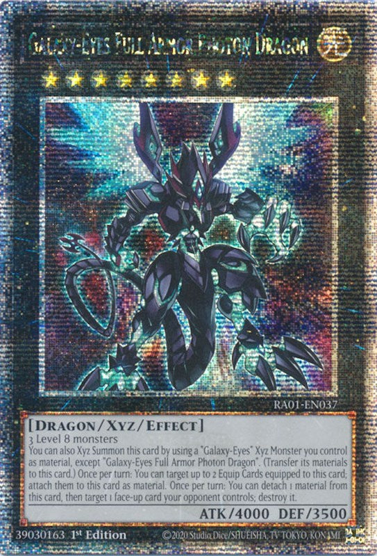 Galaxy-Eyes Full Armor Photon Dragon [RA01-EN037] Quarter Century Secret Rare | Odin's Place