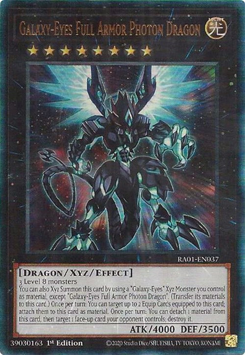 Galaxy-Eyes Full Armor Photon Dragon [RA01-EN037] Prismatic Ultimate Rare | Odin's Place