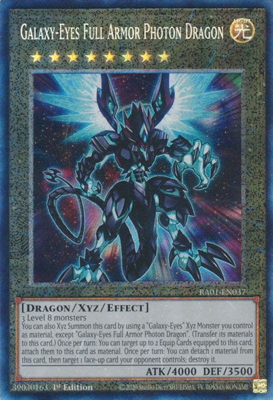 Galaxy-Eyes Full Armor Photon Dragon [RA01-EN037] Prismatic Collector's Rare | Odin's Place