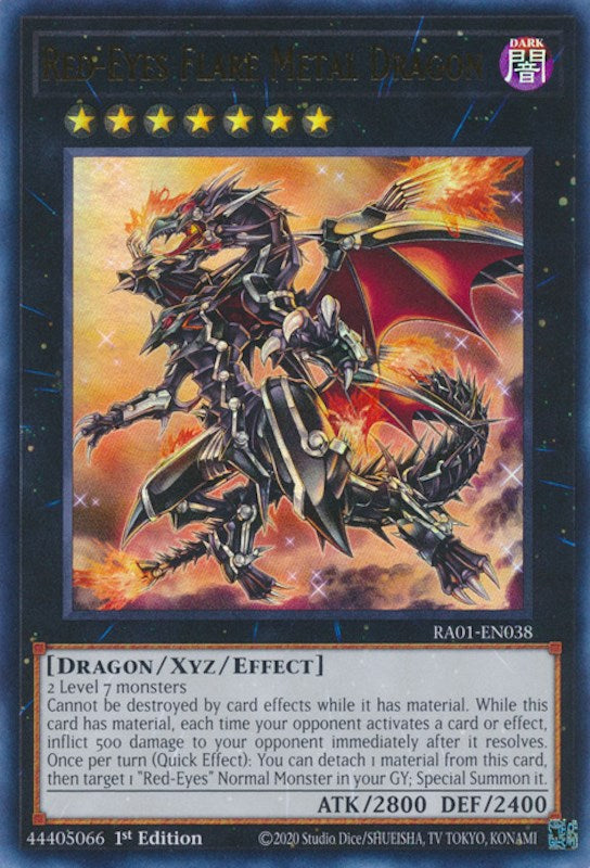 Red-Eyes Flare Metal Dragon [RA01-EN038] Ultra Rare | Odin's Place