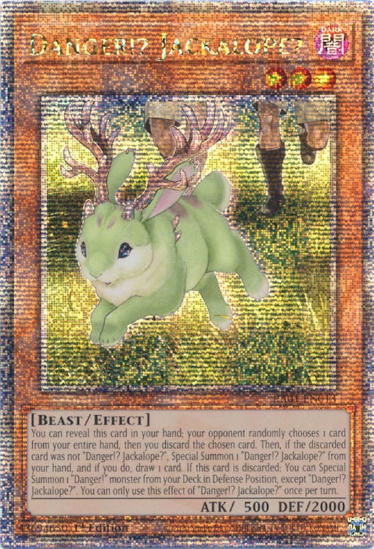 Danger!? Jackalope? [RA01-EN013] Quarter Century Secret Rare | Odin's Place