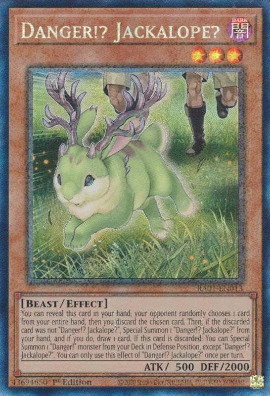 Danger!? Jackalope? [RA01-EN013] Prismatic Collector's Rare | Odin's Place