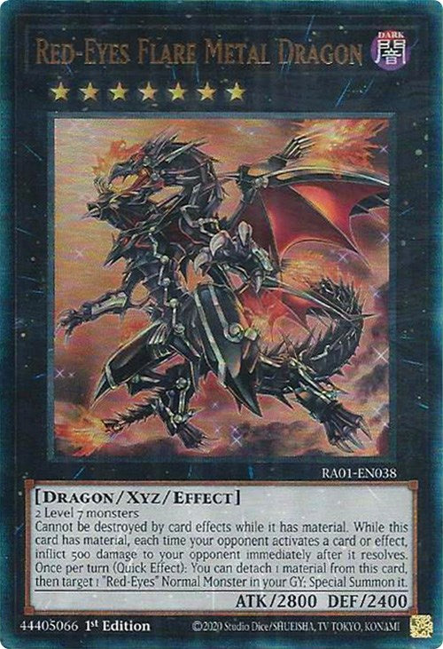 Red-Eyes Flare Metal Dragon [RA01-EN038] Prismatic Ultimate Rare | Odin's Place