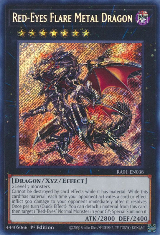 Red-Eyes Flare Metal Dragon [RA01-EN038] Secret Rare | Odin's Place