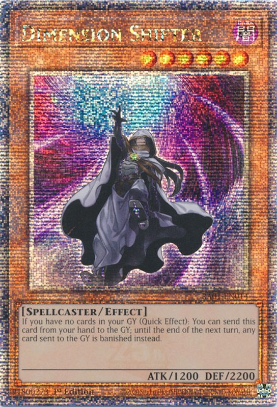 Dimension Shifter [RA01-EN014] Quarter Century Secret Rare | Odin's Place