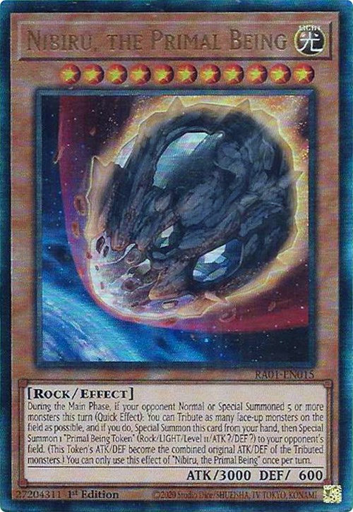 Nibiru, the Primal Being [RA01-EN015] Prismatic Ultimate Rare | Odin's Place