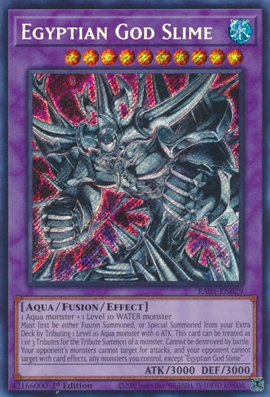 Egyptian God Slime [RA01-EN029] Secret Rare | Odin's Place