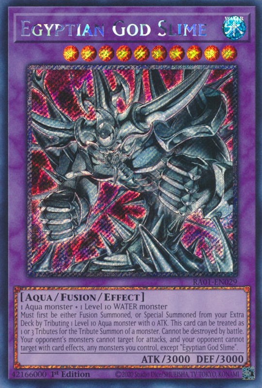 Egyptian God Slime [RA01-EN029] Platinum Secret Rare | Odin's Place