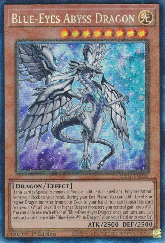 Blue-Eyes Abyss Dragon [RA01-EN016] Prismatic Collector's Rare | Odin's Place