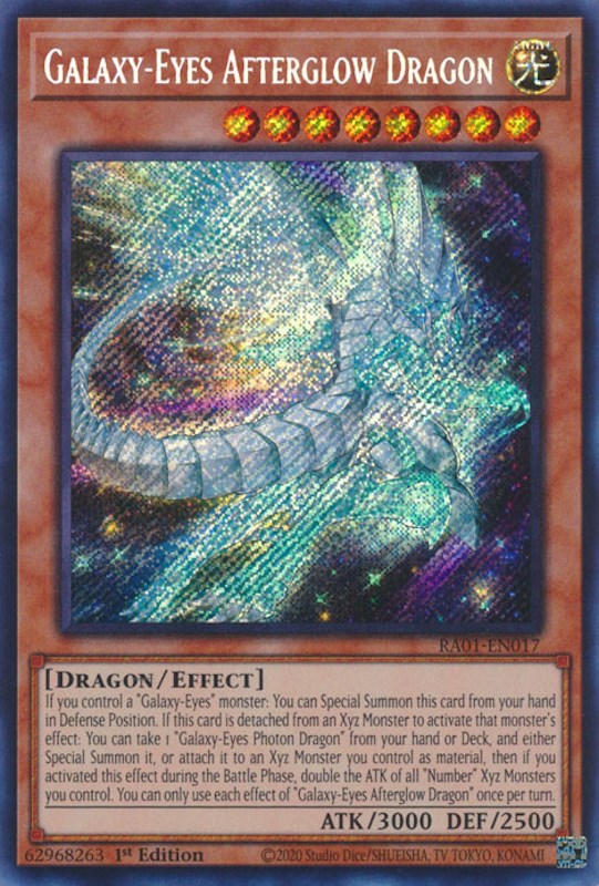 Galaxy-Eyes Afterglow Dragon [RA01-EN017] Secret Rare | Odin's Place