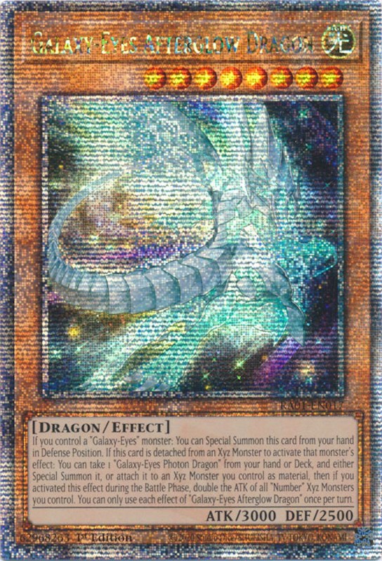 Galaxy-Eyes Afterglow Dragon [RA01-EN017] Quarter Century Secret Rare | Odin's Place