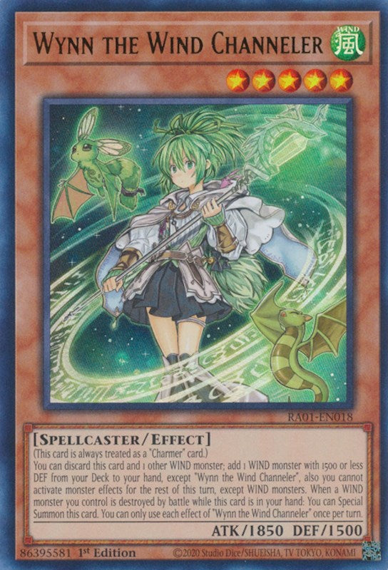 Wynn the Wind Channeler [RA01-EN018] Ultra Rare | Odin's Place