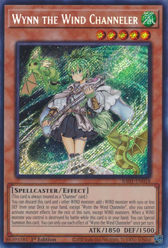 Wynn the Wind Channeler [RA01-EN018] Secret Rare | Odin's Place