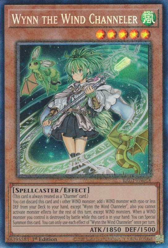 Wynn the Wind Channeler [RA01-EN018] Prismatic Collector's Rare | Odin's Place