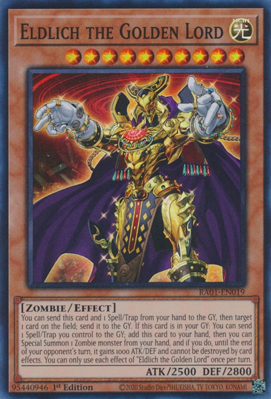 Eldlich the Golden Lord [RA01-EN019] Super Rare | Odin's Place