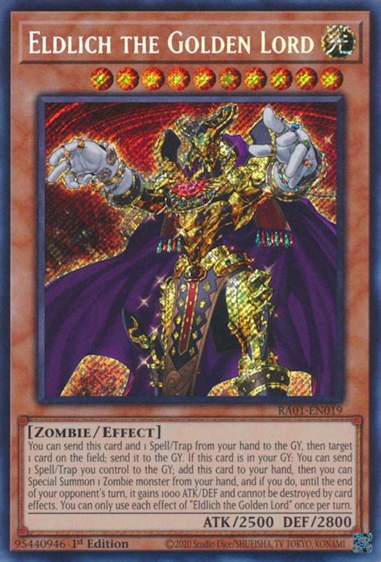 Eldlich the Golden Lord [RA01-EN019] Secret Rare | Odin's Place