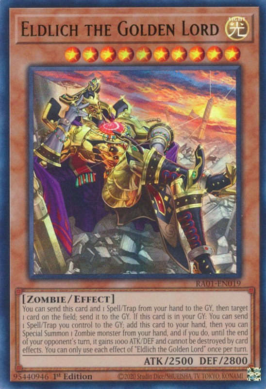 Eldlich the Golden Lord (Alternate Art) [RA01-EN019] Ultra Rare | Odin's Place