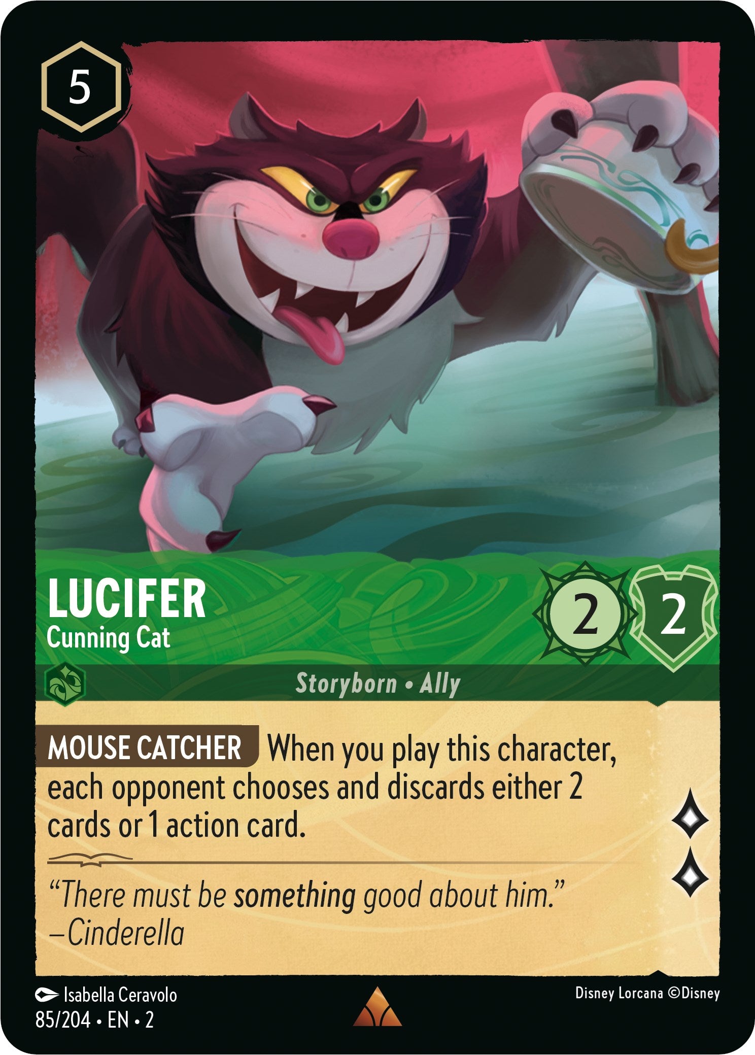 Lucifer - Cunning Cat (85/204) [Rise of the Floodborn] | Odin's Place