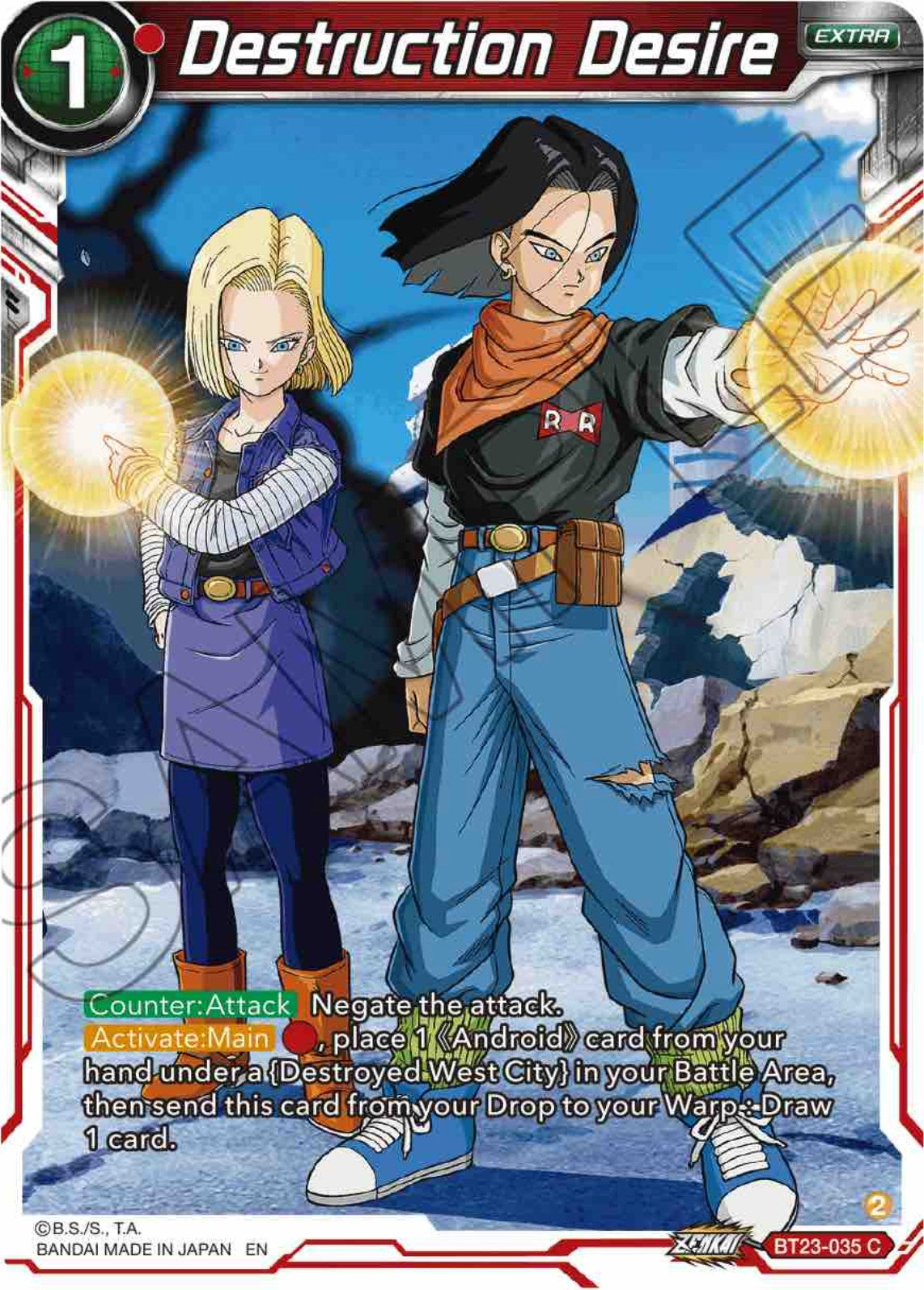 Destruction Desire (BT23-035) [Perfect Combination] | Odin's Place